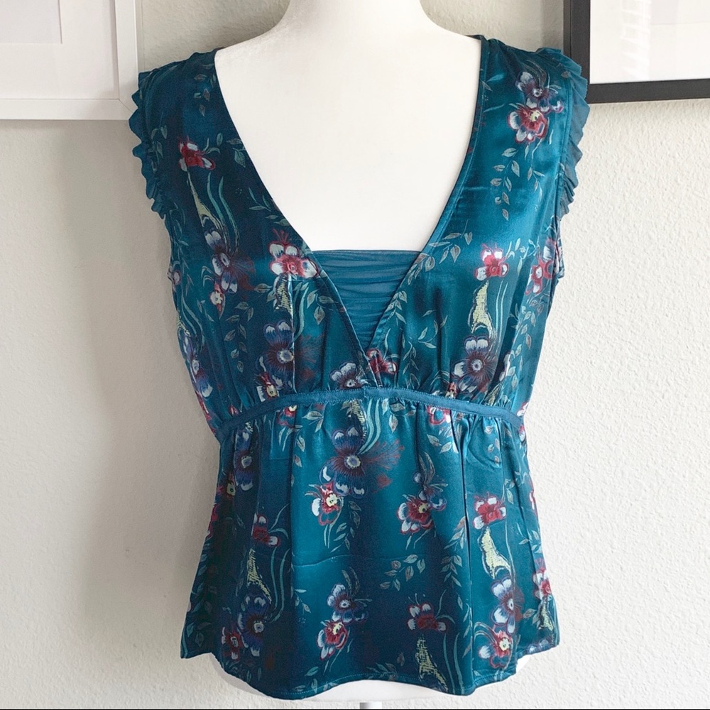 Italian sleeveless Silke Top sz:M
